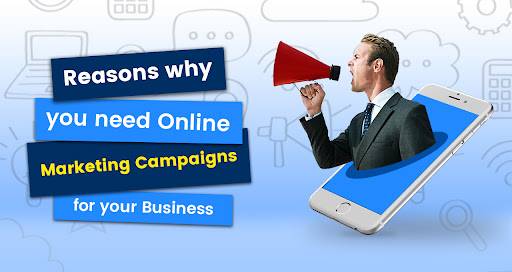 why you need online marketing for your business, person with bullhorn announcing