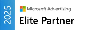 Certified Microsoft Advertising Partner Ads Elite Partner Badge 2025