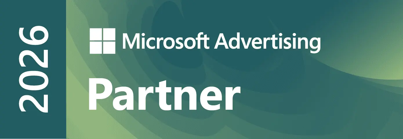 We Are a 2026 Certified Microsoft Advertising Partner Agency Badge